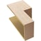 Ekena Millwork 11"W x 11"D x 22"H Wide Chapel Hill Rough Cedar Woodgrain TimberThane Corbel, Primed Tan CORUR11X11X22CHPRCPR - alternate 5